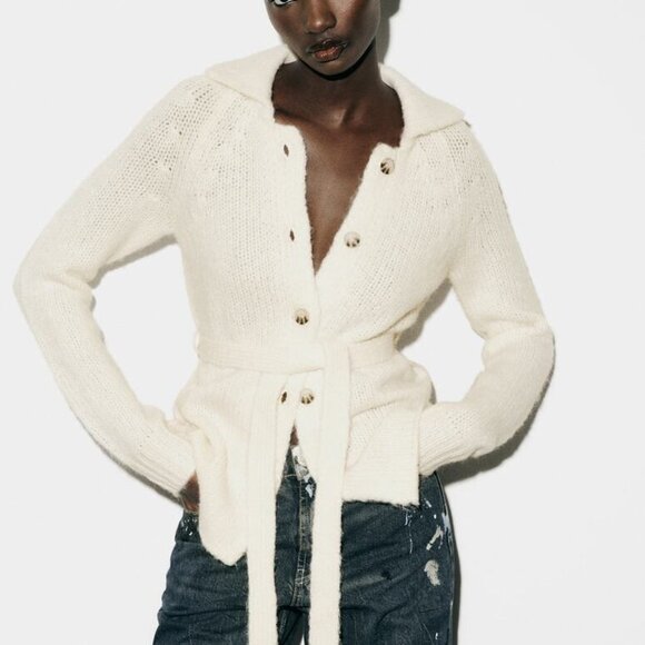 Zara Sweaters - ZARA WOOL BLEND KNIT CARDIGAN